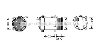 Компрессор AVA QUALITY COOLING VWAK167