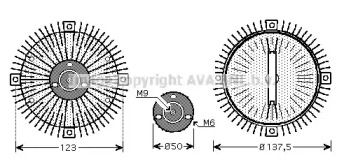 Сцепление AVA QUALITY COOLING VWC273