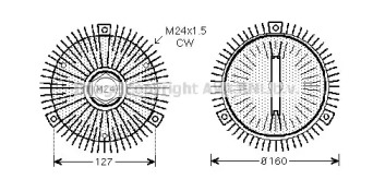 Сцепление AVA QUALITY COOLING VWC275