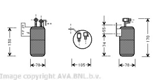 Осушитель AVA QUALITY COOLING VWD017