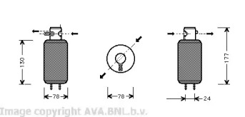 Осушитель AVA QUALITY COOLING VWD165