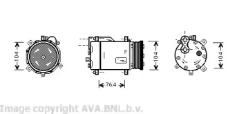 Компрессор AVA QUALITY COOLING VWK170