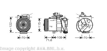 Компрессор AVA QUALITY COOLING VWK257