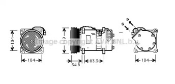 Компрессор AVA QUALITY COOLING VWK281