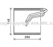 Испаритель, кондиционер AVA QUALITY COOLING VWV387