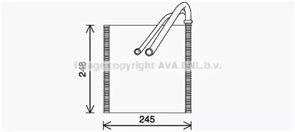 Испаритель, кондиционер AVA QUALITY COOLING VWV400