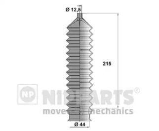 Комплект пылника, рулевое управление NIPPARTS J2840300