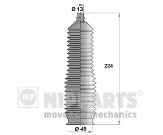 Комплект пыльника NIPPARTS J2840301