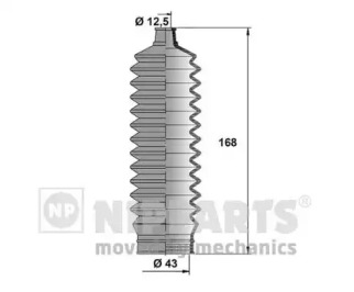 Комплект пыльника NIPPARTS J2840503