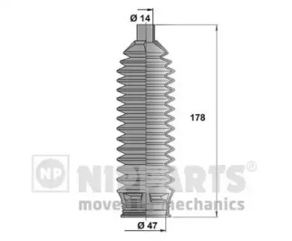 Комплект пыльника NIPPARTS J2840504