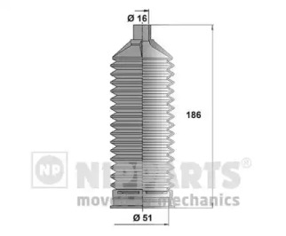 Комплект пыльника NIPPARTS J2840506