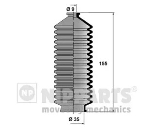 Комплект пыльника NIPPARTS J2841007