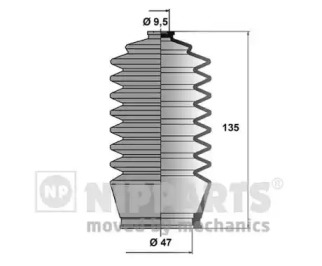 Комплект пыльника NIPPARTS J2842002