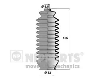 Комплект пыльника NIPPARTS J2842004