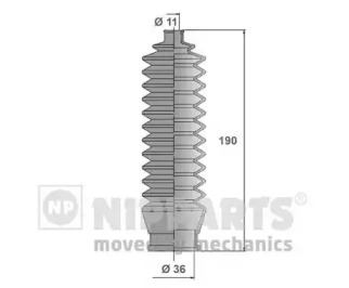 Комплект пыльника NIPPARTS J2843001