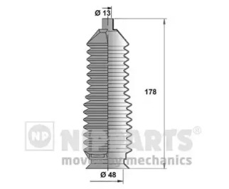 Комплект пыльника NIPPARTS J2843004