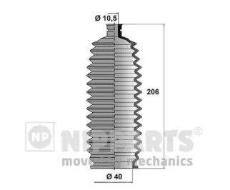 Комплект пыльника NIPPARTS J2856003