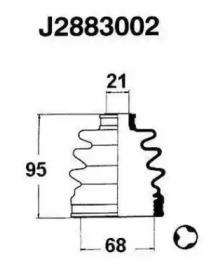 Комплект пыльника NIPPARTS J2883002