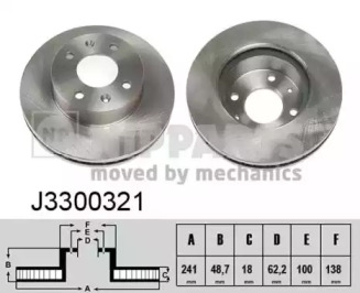 Тормозной диск NIPPARTS J3300321