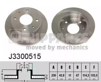 Тормозной диск NIPPARTS J3300515