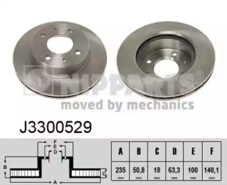 Тормозной диск NIPPARTS J3300529