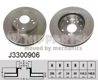 Тормозной диск NIPPARTS J3300906