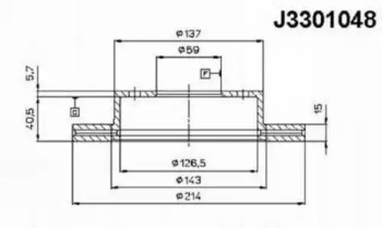 Тормозной диск NIPPARTS J3301048