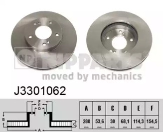 Тормозной диск NIPPARTS J3301062