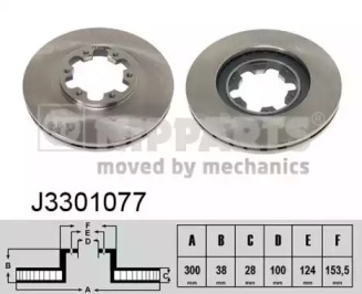 Тормозной диск NIPPARTS J3301077