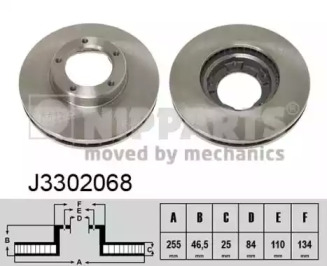 Тормозной диск NIPPARTS J3302068