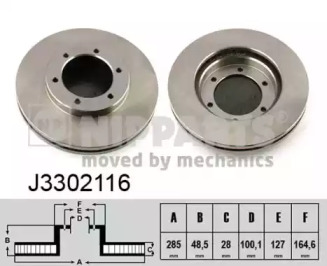 Тормозной диск NIPPARTS J3302116