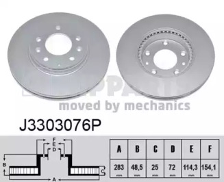 Тормозной диск NIPPARTS J3303076P