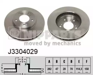 Тормозной диск NIPPARTS J3304029