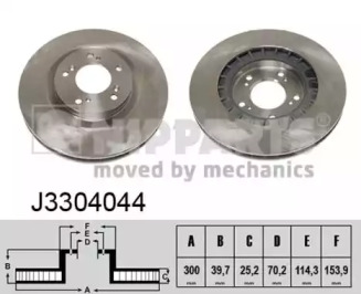 Тормозной диск NIPPARTS J3304044