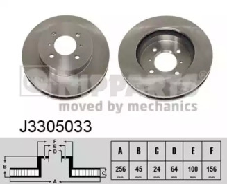 Тормозной диск NIPPARTS J3305033