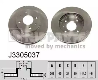 Тормозной диск NIPPARTS J3305037