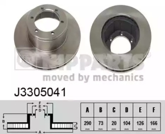 Тормозной диск NIPPARTS J3305041