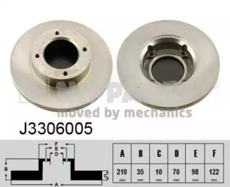 Тормозной диск NIPPARTS J3306005