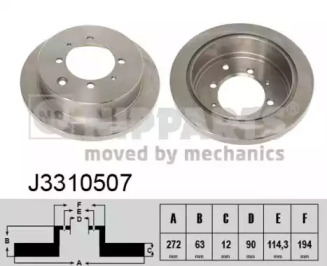 Тормозной диск NIPPARTS J3310507