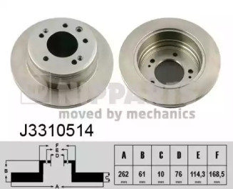 Тормозной диск NIPPARTS J3310514