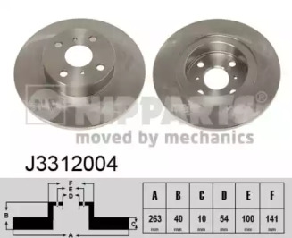 Тормозной диск NIPPARTS J3312004