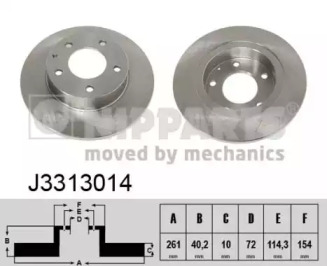 Тормозной диск NIPPARTS J3313014