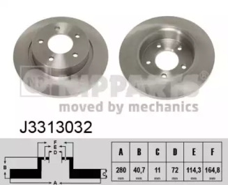 Тормозной диск NIPPARTS J3313032