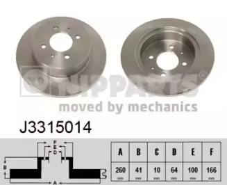 Тормозной диск NIPPARTS J3315014