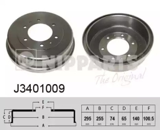 Тормозный барабан NIPPARTS J3401009