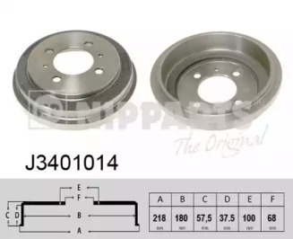 Тормозный барабан NIPPARTS J3401014