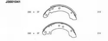 Комлект тормозных накладок NIPPARTS J3501041