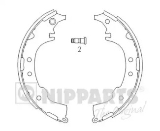 Комлект тормозных накладок NIPPARTS J3502068