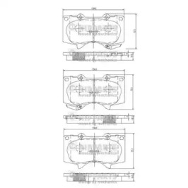 Комплект тормозных колодок NIPPARTS J3602109
