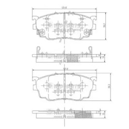 Комплект тормозных колодок NIPPARTS J3603051